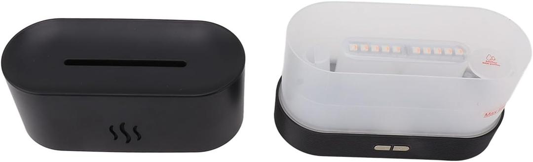 Flame Diffuser, Flame Humidifier 7 Color LED Light with USB Cable for Bedroom