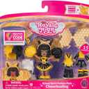 3 School Spirit Fashion Pack: Cheerleading - Dark Series 1-1 Figure with 15 Accessories - Wings Become Rings - Virtual Item Code Included - Ages 5+