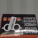 OXG 4 Pack Safety Glasses Anti Fog Goggles, Blue Light Blocking Stylish Safety Glasses for Women Nurses Protective Eyewear (Leopard/Clear/Black/Blue)