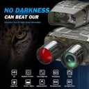 Digital Infrared Night Vision Goggles - 4''/3'' Night Vision for Viewing in 100% Darkness-4K UHD/4K Video for Hunting, Camping, Birds Watching
