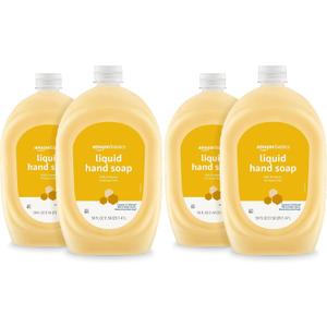 Liquid Hand Soap Refill, Milk and Honey Scent, Triclosan-Free, 50 Fluid Ounces, 4-Pack
