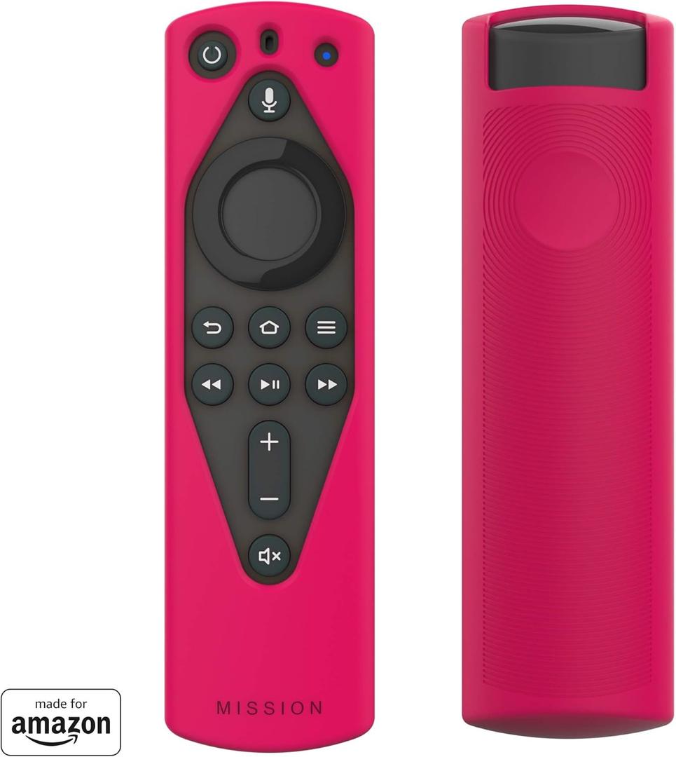 5 x Mission Remote Case for The All-New Fire TV Voice Remote (2018 Version for Fire TV Stick 4K and Fire TV Cube) (Magic Magenta)