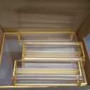 Acrylic Sign Holder 8.5X11 Gold Frames Double-Sided Gold Picture Frames for Flyer Holder Menu Holder Wedding Table Number Holder Christmas Photo Frame with Removable Sticky Dots -6 Pack