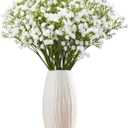 Babys Breath Artificial Flowers Bulk, 36Pcs Fake Baby Breath Flowers Artificial 11inch White Faux Gypsophila Real Touch Flowers for Wedding DIY Bouquet Arrangement Party Home Garden Decoration