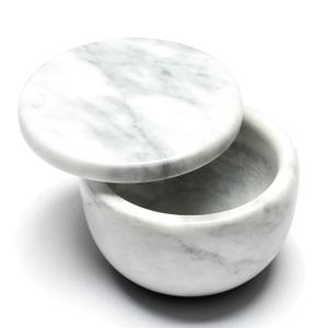 Marble Salt Holder Salt Box Spice keeper Black Big Salt Cellar Natural Material Salt Container Spice Cellar Large Capacity
