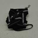 Rabbitgoo Cat Harness and Leash Set for Walking Escape Proof, Adjustable Soft Kittens Vest with Reflective Strip for Cats, Comfortable Outdoor Vest, Black, M