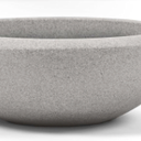 ARBORA 21" Santorini Bowl 1-Pack with Stone Blend Concrete Gray Finish - Polyresin Indoor and Outdoor Planters, Durable, Weatherproof, Lightweight, Large Plant Pots for Patio, Garden, Deck, Entryway