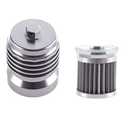 Motorcycle Racing Stainless Steel Reusable Oil Filter with Replacement cartidge fitting Thread size M20*1.5