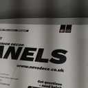 3D Artificial Stone Wall Panels 37.8x18.9 - 10 Sheets, Covers 4.6 sqm / 49.6 sq ft - Decorative PVC Slate Wall Panels for Cladding - Kitchen, Living Room, Bedroom, Office - Natural Grey Rock Stone