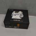 ManbaOne Interactive Screen Wireless Gaming Controller for PC/Switch/Switch 2/iOS/Android,Hall Effect Stick & Trigger,RGB Lighting,Remappable Buttons,1800mAh with Charging Dock (White)