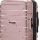 BAGSMART Carry On Luggage 22x14x9 Airline Approved with Spinner Wheels,Lightweight 20 Inch Luggage with TSA Lock,Expandable Hard Shell Carry On Suitcases for Men Women,Rose Gold