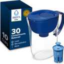 Brita Everyday Elite Water Filter Pitcher, Removes 99% of Lead, Includes 1 Filter, 10-Cup Capacity, Blue