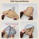Everyday Bag Tote for Women Large Capacity with 15 Compartments Travel Work Shoulder Bag Convertible Diaper Backpack Organizer Water-Resistant Lay-Flat Hospital Essentials for Teacher Work Daily Use