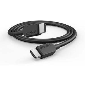 Anker HDMI Cable 8K@60Hz, 6FT Ultra HD 4K@120Hz HDMI Cord,48 Gbps Certified Ultra High-Speed,Compatible with PlayStation 5,Xbox,Samsung TVs,and More (Black)