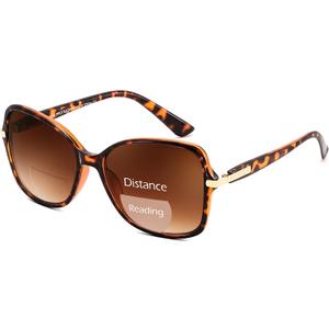 FEISEDY Women Bifocal Sunglasses Reader, Butterfly Sun Reader, Fashion Outdoor Reading Glasses, UV400 Protection B0351