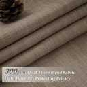 Extra Long 120 Inch Pinch Pleated Floor to Ceiling Curtains for Bedroom 2 Panels Set, Memory Trained Blackout Dual Layer Linen Soundproof Luxury Dark Brown Windows Curtain for Living Room 10 FT Length