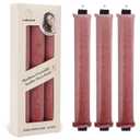 Luckybear Heatless Hair Curlers, 3pcs Satin Jumbo Flexi Rods for All Hair Types, Overnight Sleeping Curls Styling Tools, Dark Pink