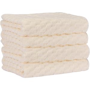 4 Extra Fluffy & Soft Bath Towels - 27x54 Inch - for Home, Hotel & Spa,Lightweight and Highly Absorbent Quick Drying Towels, Perfect for Daily Use,Perfect Bathroom Towels (White)