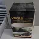 Small Portable Space Heater for Indoor Use - VOCRS 1500W PTC Electric Heater with Thermostat, Remote Control, 12H Timer, Eco and Fan Mode, Rapid and Safe Heating for Bedroom, Office