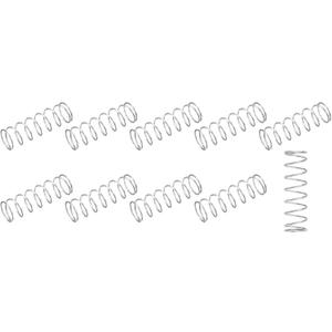 METALLIXITY Compression Springs (1.2x16mm OD,50mm Free Length) 10Pcs, 304 Stainless Steel Extension Spring - for Shop Home Repairs, DIY Projects, Silver Tone