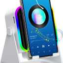 TARKARI Wireless Induction Speaker, 5 in 1 Bluetooth Speaker with Cell Phone Stand, HD Stereo Sound Compatible with iPhone iPad Android Tablet, Birthday Gifts for Women Men Him