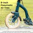 AERO MOBILITY Kick Scooter for Kids 6+, Teens & Adults | Light Up Wheels, Hand Brake, Rubber Deck Mat & Shock Absorption | Foldable & Height Adjustable