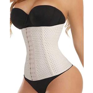 FLORATA Women's Waist Trainer Corset Tummy Control Body Shaper Waist Cincher Shapewear Large