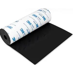 Silicone Furniture Pads, 5" x 40" Non Slip Furniture Pads Anti Skid Pads Non Slip Self Adhesive Cuttable Silicone Tape Strip Roll for Protecting Hardwood Floors Chair Wall Protector - White