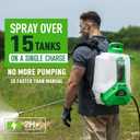 Battery Backpack Sprayer, Battery Powered Backpack Sprayer 36/65 PSI for Low Budget in Lawn and Garden 4GL for Watering, Size: Inventor 5