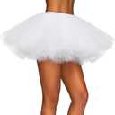 Spooktacular Creations Women Tutu Skirt Costume Adult Halloween Tutus for Halloween Costume Cosplay Party (White)