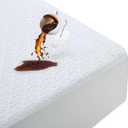 MERITLIFE Premium 100% Waterproof Full Size Mattress Protector Double Mattress Cover Cooling Breathable Mattress Pad Cover Fitted Up 8"-21" Vinyl-Free Noiseless Washable (White, Full 54"x75")