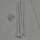 Curtain Rods for Windows 30-62 Inch, 5/8" White Curtain Rods, Stainless Steel Small Curtain Rod for Bedroom, Living Room,Kitchen,Farmhouse, Outdoor Curtain rod White