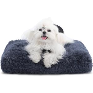 Washable Dog Bed for Small Dogs with Removable Cover, Super Soft Waterproof Dog Crate Bed with Non-Slip Bottom, Fluffy Pet Bed 2418 Inch, Dark Grey Washable Dog Bed for Small Dogs with Removable Cover, Super Soft Waterproof Dog Crate Bed with Non-Slip Bottom, Fluffy Pet Bed 2418 Inch, Dark Grey