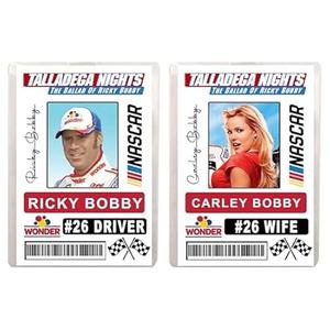 2 Set Race Car Driver ID Badge Halloween Memento Prop Raceing ID Badge Halloween ID Card