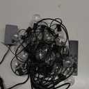 50FT Outdoor String Lights with 3 Color Lights, Dimmable G40 Globe String Lights for Outside with Remote, Waterproof Patio Lights with 25+1 Shatterproof Bulbs for Wedding Party Backyard Home Christmas (Black)