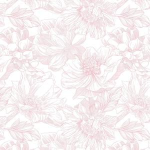Dimoon 393"x17.3" Peel and Stick Wallpaper Floral Contact Paper Boho White Pink Flower Wallpaper Removable Wall Paper Self Adhesive Modern for Cabinets Drawers Bedroom Thicken Vinyl