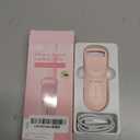 Heated Eyelash Curler - 10s Heat, 3s Curl, Mini Burn-Proof Design with Heat Sensitive Silicone Pad, 24H Hold to Style Natural Eyelashes Dual-Temp Control & Type-C Recharge