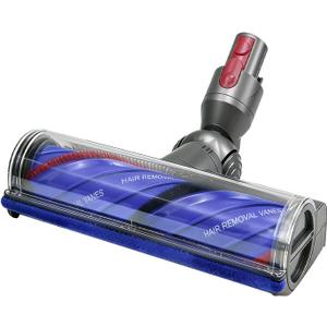 Adaptable Upgrade Anti-Tangle Quick-Release Motorhead Brush Roller Replacement, Compatible with Dyson V7 Head, V8 Head, V11 Head and Other V10 V15 Cordless Vacuum Attachments with LED Green Light