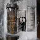 RORIA Farmhouse Table Lamps for Living Room with 2 USB Charging Ports, Vintage Rustic Nightstand Lamp with Amber Glass Nightlight, Retro Desk Lamp for Bedroom Entryway, 2 Bulbs Included, 1 Pack-Brown