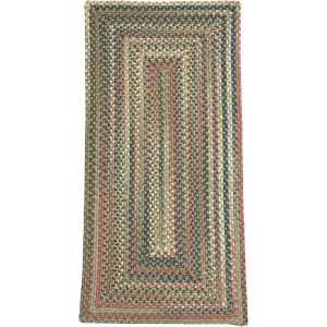 Durban Braided Multi Runner - Dusted Moss 30" x5'