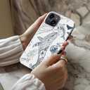for iPhone 14 Case Cute Wireless Charging Compatible Dual-Layer Shockproof Protection with Stylish Wildflower Design Protective Cover for Women - Oceanic Whale Creatures