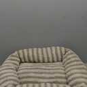 Hollypet Cat Bed Fluffy Plush Mutifuctional Double-Layer Soft Pet Couch Orthopedic Sofa Nest Beds for Small Cats and Dogs, Khaki (21x15x8 inch)