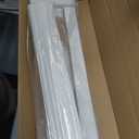 Cordless Faux Wood Blinds 26" W x 36" H, 2 Inch Slat Horizontal Windows Blinds with Crown Valance, Room Darkening, White Blinds for Home Interiors.