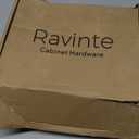 Ravinte 60 Pack (30 Pairs) 1/2" Overlay (Variable) Cabinet Hinges, Self-Closing Semi-Concealed Face Mount, Matte Black Decorative Hardware with Door Bumpers for Kitchen & Cupboard Doors