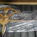 Divine Axe Anime Seven Deadly Sins， All Metal 1:1 Cosplay Anime Game Props, 47.2 (Gold)