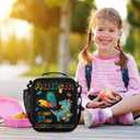 Bardic Dinosaur Lunch Box for Boys Girls - Autism Awareness Reusable Insulated Lunch Bags for Kids - Large Capacity Cooler Back to School Lunch Thermal Meal Tote Kit