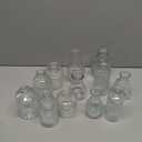 RUCKAE Small Clear Bud Vases Bulk 12 Pack Mini Flower Glass Vases for Centerpiece Table Wedding Decorations Home Decor Party(Transparent)