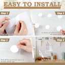 2 Pack Large Acrylic Straw Holder for Cabinet, Straw Organizer with 12 Double-sided Tape and 25 Colorful Labels, Glass Straw Storage for Kitchen Cabinets,Reusable Straw Dispenser for Counter.