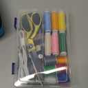 Heavy Duty Handheld Sewing Machine with 110 PCS Sewing Kit & Blue Leather Case, Mini Portable Hand Held Sewing Machine for Adults and Beginners, for Mending Clothes, DIY Projects, at Home or on the Go (Black)