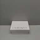 LAURMOSA Girls Dress Shoes Closed Toe Chunky High Heels Ankle Strap Wedding Party Pump Shoes (4 Big Kid, Lovely Nubuck Black)